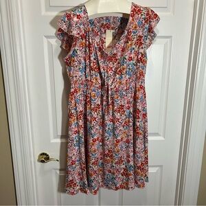 Dokotoo Multicolored Floral Mini Dress